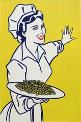 Roy Lichtenstein, Woman with Peanuts, 1962, oil and graphite on canvas