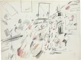 Cy Twombly, Untitled, 1969, graphite, wax crayon, felt-tip pen and colored pencil on paper
