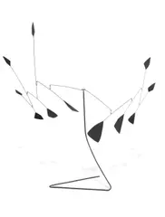 Polygones noirs by Alexander Calder, 1953, stabile, standing mobile: painted sheet metal, rod, wire, offered Nov 2013