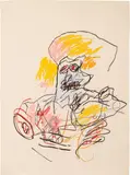 Jean-Michel Basquiat, Untitled, 1982, oil stick and crayon on paper
