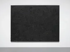 Cosmic Slop (Phase Two) by Rashid Johnson, 2012, black soap, microcrystalline wax on board, sold Nov 2013