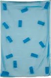 Sam Falls, Untitled (Building Blocks, Topanga, CA, Light Blue 1), 2012, dyed canvas and metal grommets