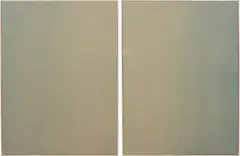 Untitled by Hugh Scott-Douglas, 2011, cyanotype on linen, in 2 parts, sold Nov 2013