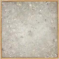 Oscar Tuazon, Papercrete, 2008, concrete, newspaper and oak panels