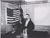 Allora & Calzadilla, Intermission (Halloween Iraq: Portrait I), 2010, woodcut print on linen