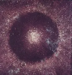 Piotr Uklański, Untitled (Televised Universe), 2010, fiber-reactive dye on oxidized cotton over canvas