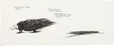 No Title (On the 'Line,' If Not Design...) by Raymond Pettibon, 1992, ink on paper, sold Nov 2013