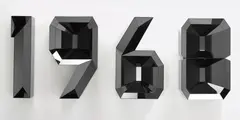 Doug Aitken, 1968 (black), 2011, high density foam, wood, black mirror, in 4 parts