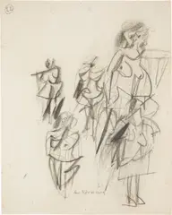 Untitled by Willem de Kooning, 1950-53, pencil on paper, offered Nov 2013