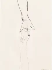 Untitled by Bruce Nauman, 1987, pencil and graphite on paper, sold Nov 2013