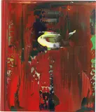 War Cut II by Gerhard Richter, 2004, Öl auf rotem Buchdeckel, sold Nov 2013
