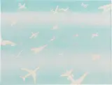 Aerei by Alighiero Boetti, 1978, pencil and aquarelle on paper laid on linen, sold Nov 2013