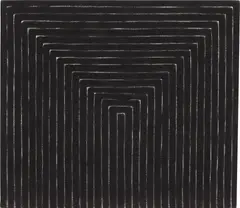 Study for Stella Getty Tomb (2nd Version) by Elaine Sturtevant, 1989, enamel on canvas, sold Nov 2013