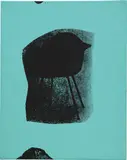 Andy Warhol, Eames Chair from the series Container Corporation of America, late 1963, acrylic and silkscreen ink on canvas board
