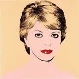Andy Warhol, Mrs. Pritzker, 1982, synthetic polymer paint and silkscreen ink on canvas