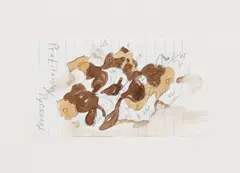 Profiteroles Pyrenees Barcelona by Claes Oldenburg, 1991, pencil, watercolor on paper, offered Nov 2013