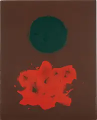 Volcanic by Adolph Gottlieb, 1971, oil on linen, sold Nov 2013