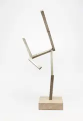 Untitled by Joel Shapiro, 2001, bronze on artist's wood base, sold Nov 2013