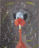 Looking Out by George Condo, 1998, oil on canvas, sold Nov 2013