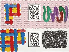Progressive Affection by Jonathan Lasker, 2007, oil on linen, offered Nov 2013