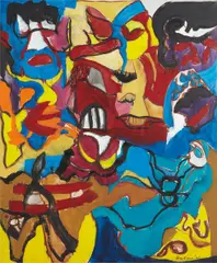 Trick or Treat by Grace Hartigan, 1965, oil on canvas, sold Nov 2013