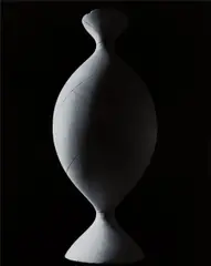 Mathematical Form: Surface 0004 (Onduloid: a surface of revolution with constant non-zero mean curvature) from the series Conceptual Forms by Hiroshi Sugimoto, 2004, gelatin silver print, sold Nov 2013