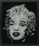 Marilyn Monroe (from Pictures of Diamonds) by Vik Muniz, 2004, chromogenic print, sold Nov 2013