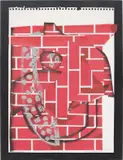 Aaron Curry, Untitled (Bricklayer), 2008, acrylic, gouache, collage