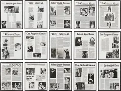 Timeless/Authorless by Mike Kelley, 1995, series of 15 black and white photographs mounted on museum board, offered Nov 2013
