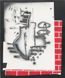 Aaron Curry, Untitled (Bricklayer), 2008, acrylic, gouache, collage