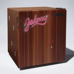 Kaz Oshiro, Small Fridge #4, 2004, acrylic and Bondo on stretched canvas