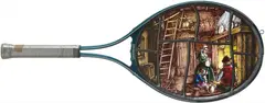 Wim Delvoye, Browning Invador Jr., 1989, stained glass, lead, tennis racket, racket case