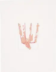 Walk #5 (Pink) by Richard Tuttle, 2006, oil, pencil on cardboard on balsa, offered Nov 2013