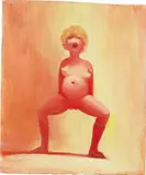 Lisa Yuskavage, Study for Rorschach Blot