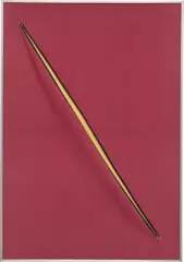 Nelson Leirner, Homenagem a Fontana I, 1967, cotton fabric, steel and aluminum