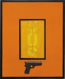 SOS by Rubens Gerchman, 1968, oil and plastic collage on wood panel, offered Nov 2013