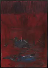 Guillermo Kuitca, Untitled, 1986, oil on canvas