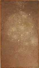Mira Schendel, Untitled, circa 1970, tempera and gold ink on board
