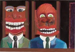 Untitled by Cildo Meireles, 1977, pastel and ecoline on paper, sold Nov 2013