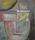 Sandra Amelia Ceballos Obaya, Absolut Jawlensky, 1995, oil on linen
