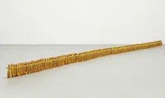 Fernando Rodríguez, Precaución (Caution), 2002, painted wood, in 193 parts
