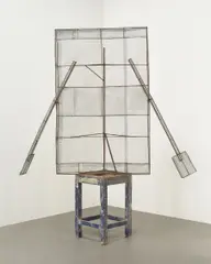 Untitled by Kcho, 1997, painted wood and metal wire, offered Nov 2013