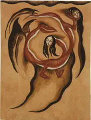 Pli-ente by Xul Solar, circa 1921, watercolor on paper, offered Nov 2013