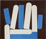 Omar Rayo, Signs for an Alphabet No. 5, 1961, oil on canvas