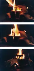 Damián Ortega, Proyecto para bolido, 2005, set of 3 chromogenic prints
