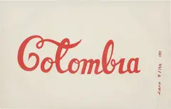 Colombia by Antonio Caro, 1977, screenprint inks on cotton canvas, sold Nov 2013