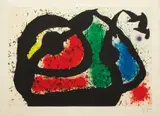 Joan Miró, L'ogre enjoué, 1969, Aquatint and etching in colors with carborundum, on Arches paper (without watermark), with full margins,
