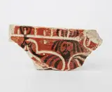 Pablo Picasso, Personnage, 1962, Unique ceramic fragment painted in colors with glaze,