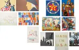 Various Artists, Kent Bicentennial portfolio: Spirit of Independence, 1975, The complete set of 12 prints in colors, comprised of six lithographs, three screenprints, two lithograph and screenprints and one screenprint with collage additions, on various papers, the full sheets and with full margins,