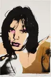 Andy Warhol, Mick Jagger, 1975, Screenprint in colors, on Arches Aquarelle paper, the full sheet,
